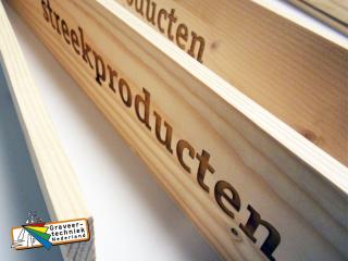 Vuren houten plank graveren